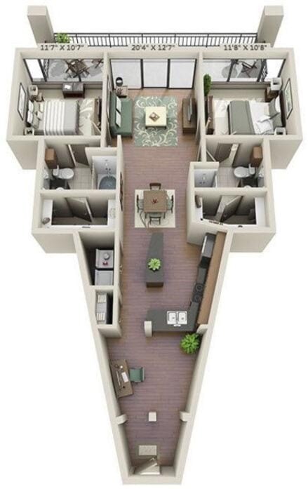 B1 (T) 1511 floor plan